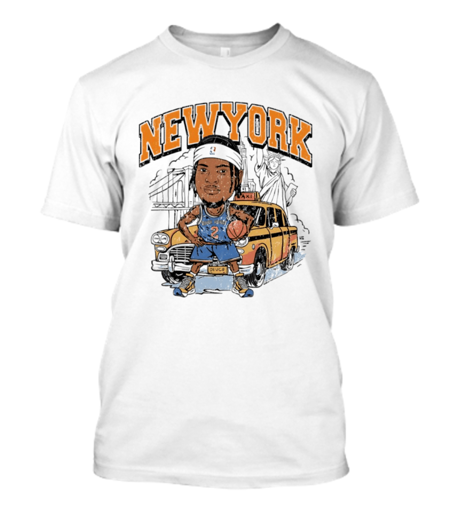 New York Knicks Deuce Taxi Miles McBride 2 Basketball Player T-Shirt