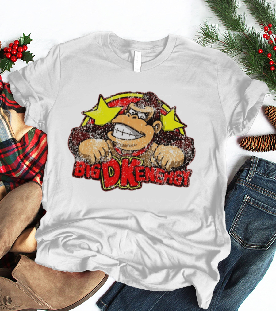 BIG DK Energy Retro Style Gaming Ape T-Shirt