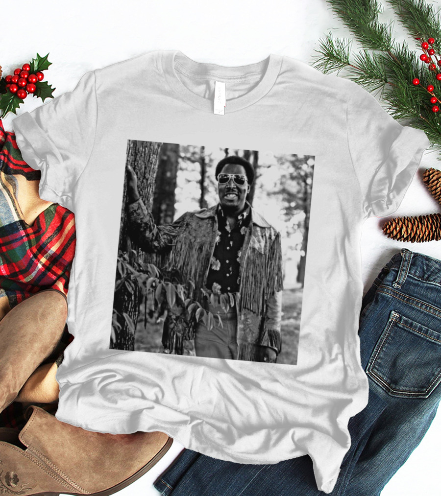 Clarence Carter Singer Fringe Jacket And Sunglasses Outdoors T-Shirt
