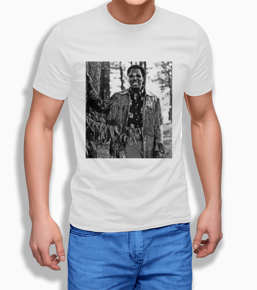 Clarence Carter Singer Fringe Jacket And Sunglasses Outdoors T-Shirt