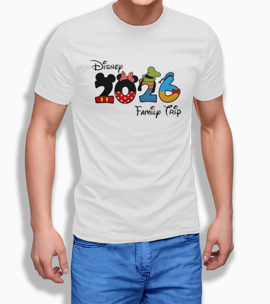 Disney 2026 Family Trip Mickey Minnie Goofy Donald T-Shirt