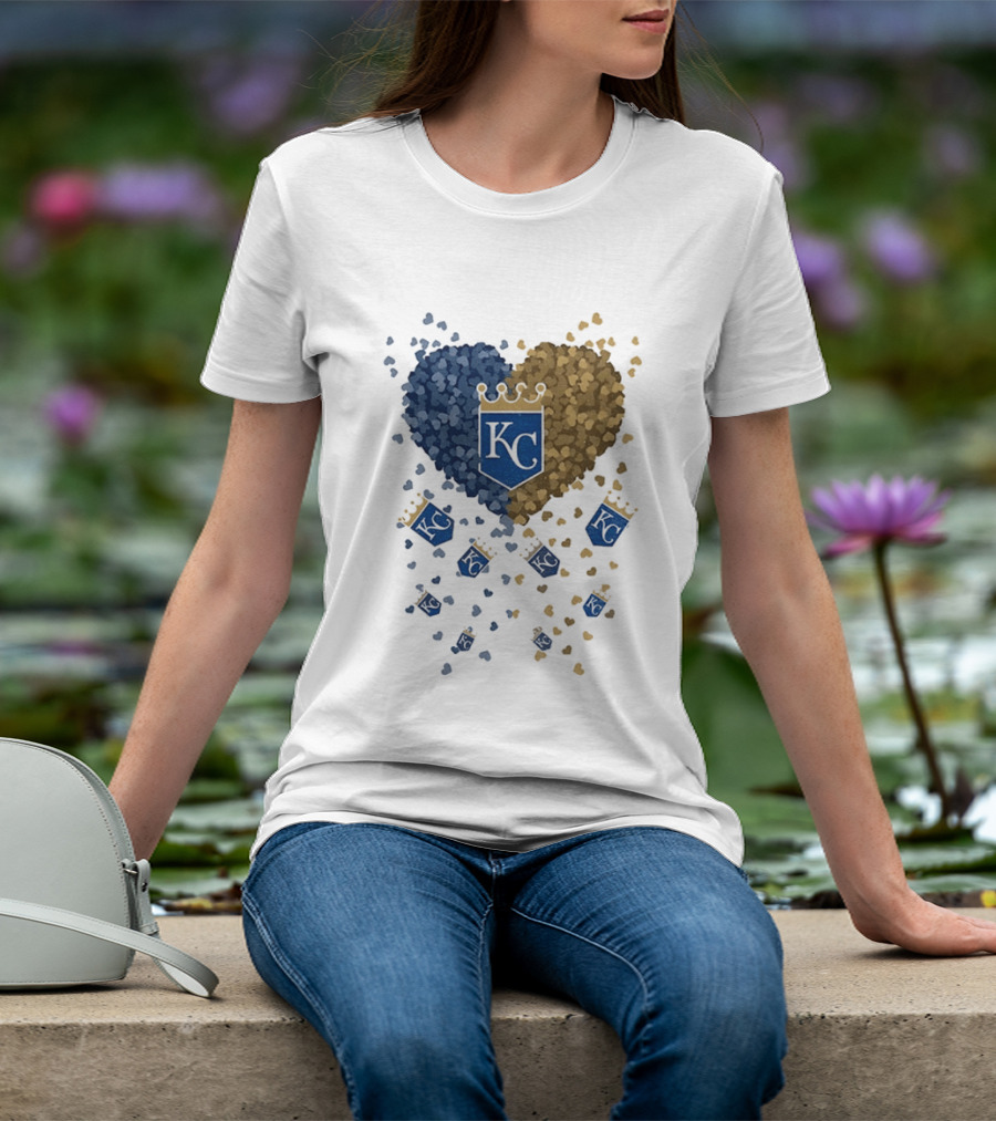 Kansas City Royals Heart KC Emblem MLB 2026 T-Shirt