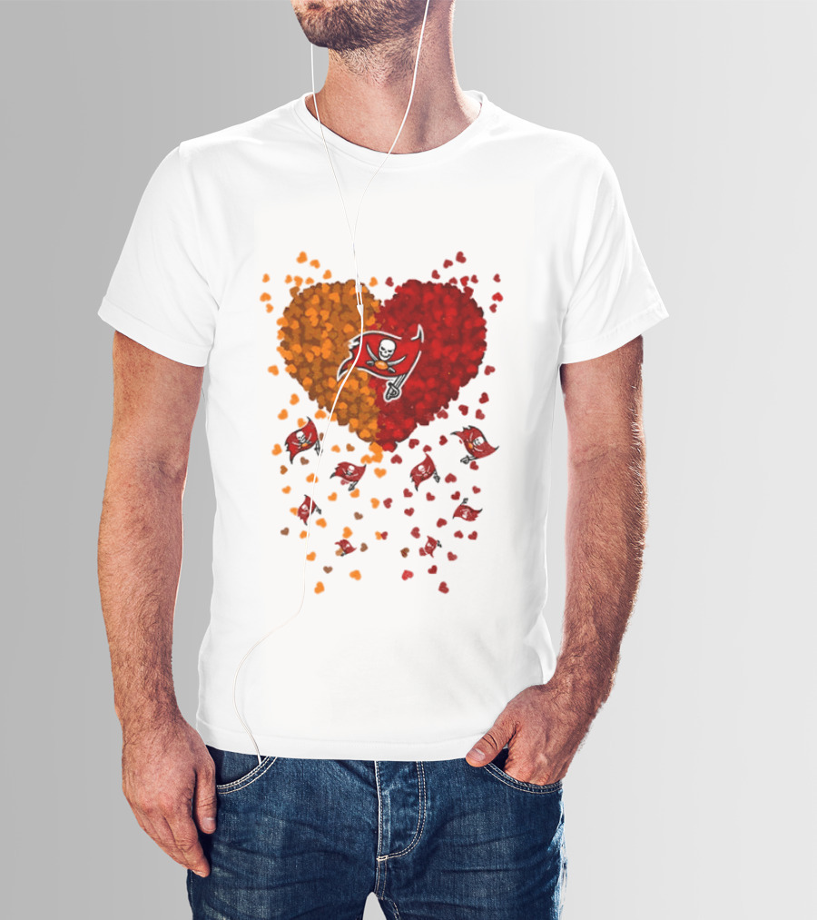 Heart Tampa Bay Buccaneers Football 2026 Iconic Team Spirit T-Shirt