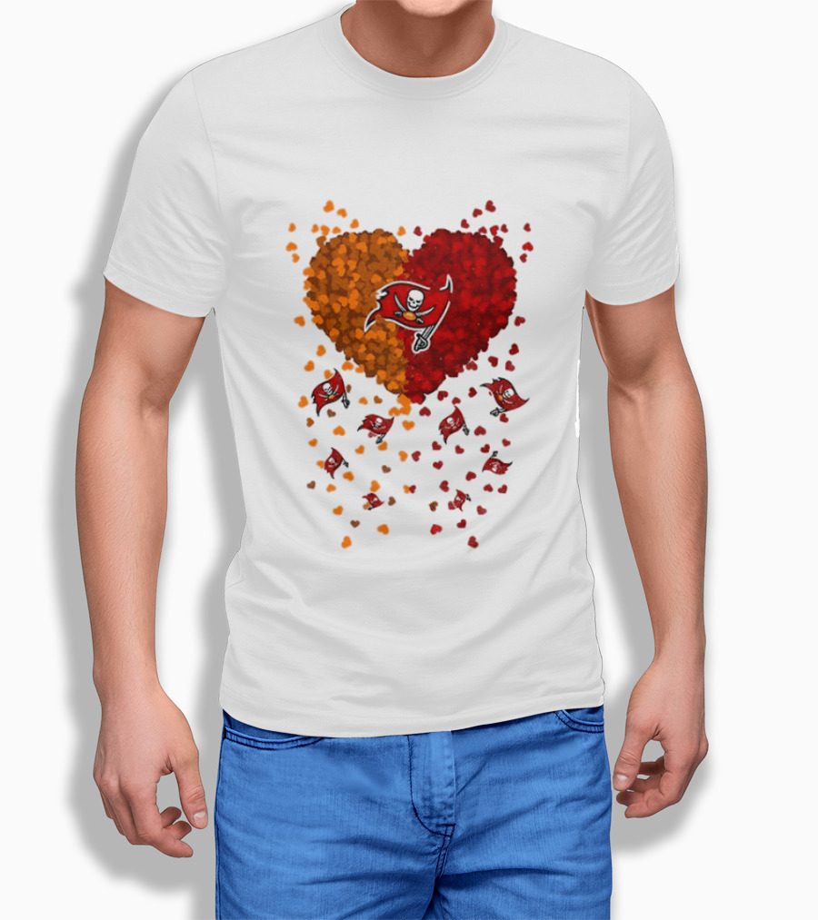 Heart Tampa Bay Buccaneers Football 2026 Iconic Team Spirit T-Shirt