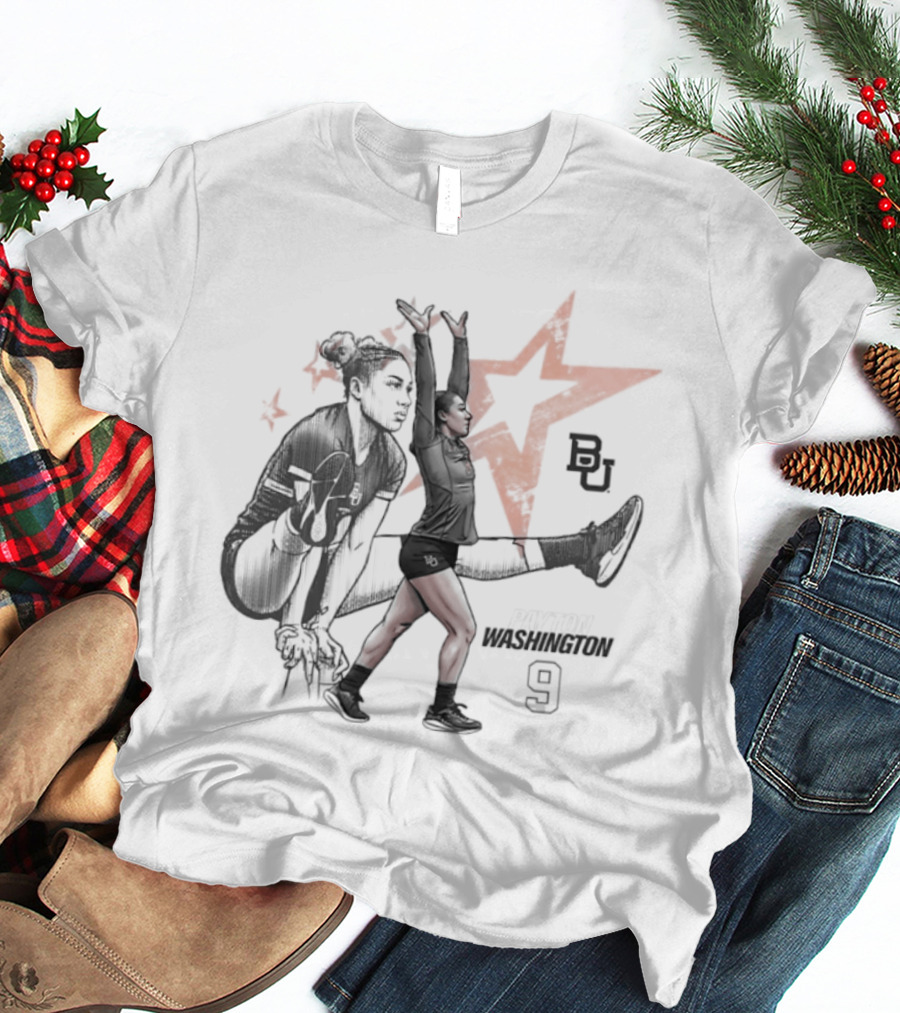 Payton Washington 9 Baylor Acrobatics And Tumbling BU Star T-Shirt