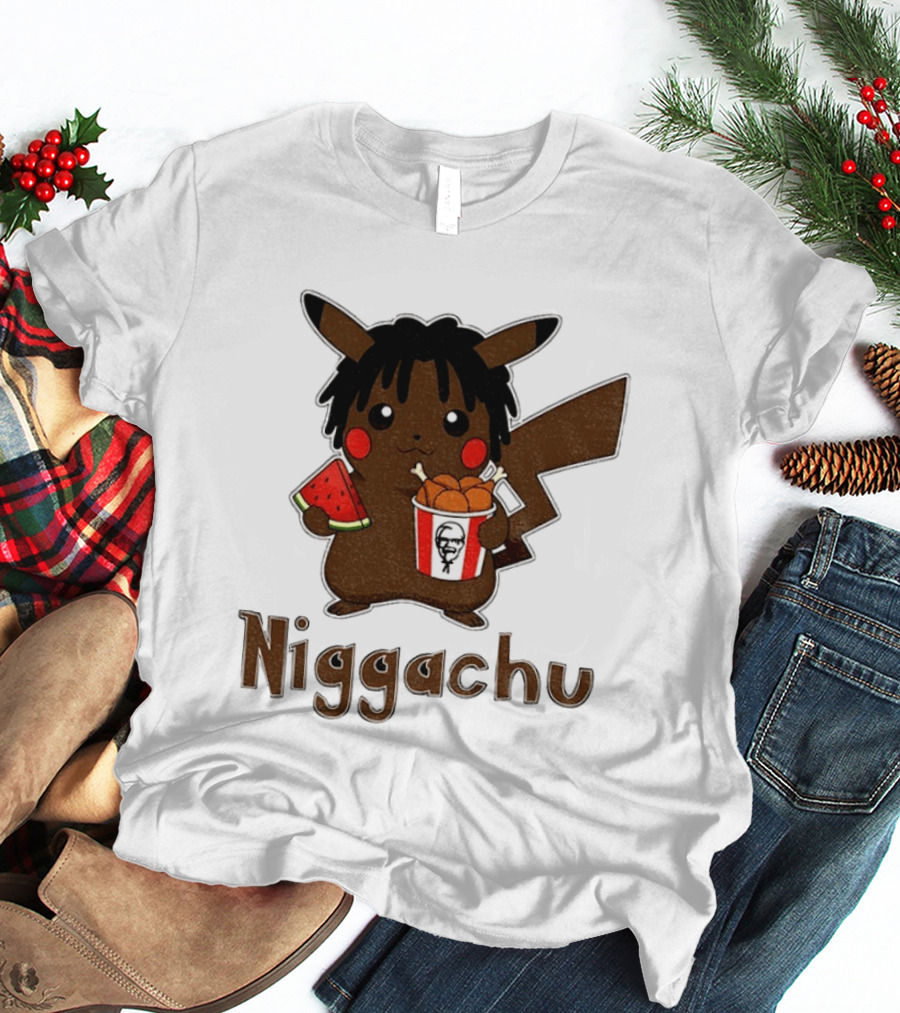 Pikachu X Nigga Niggachu KFC Meme T-Shirt