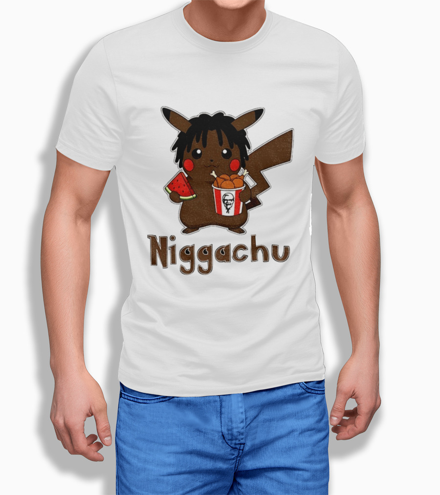 Pikachu X Nigga Niggachu KFC Meme T-Shirt