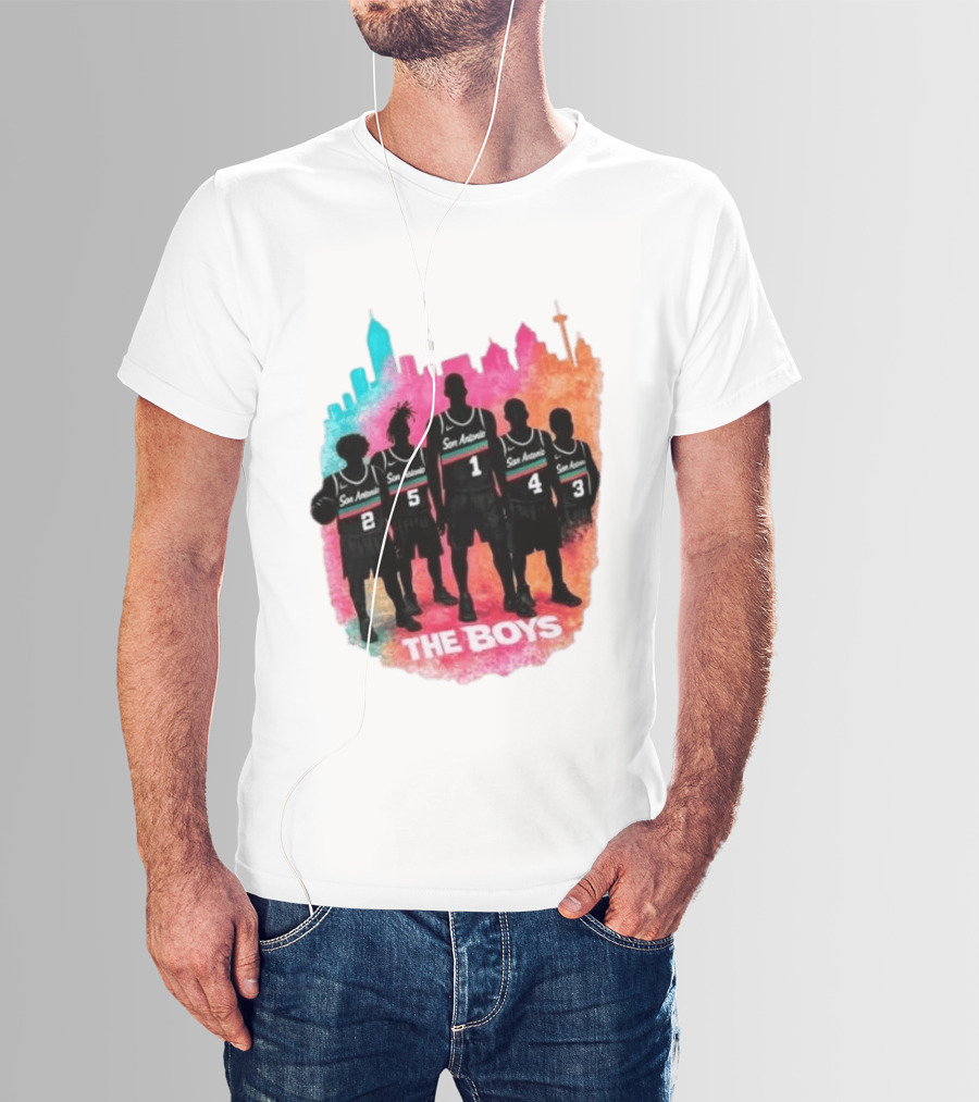 San Antonio Splash Hoops Skyline The Boys T-Shirt