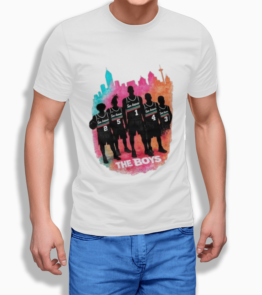 San Antonio Splash Hoops Skyline The Boys T-Shirt