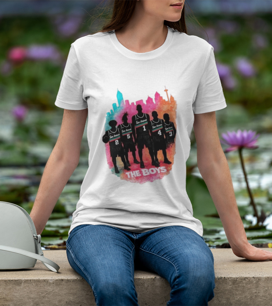 San Antonio Splash Hoops Skyline The Boys T-Shirt
