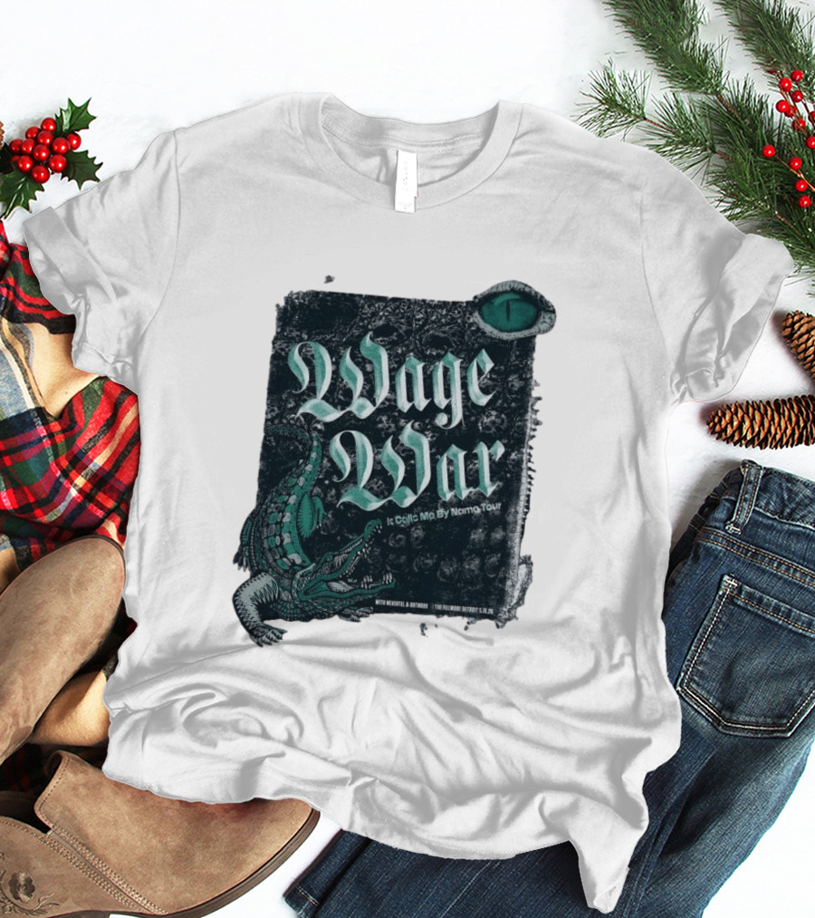Wage War It Calls Me By Name Tour Detroit MI May 15 2026 Alligator Eye T-Shirt