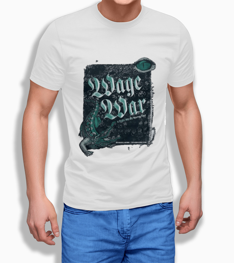 Wage War It Calls Me By Name Tour Detroit MI May 15 2026 Alligator Eye T-Shirt