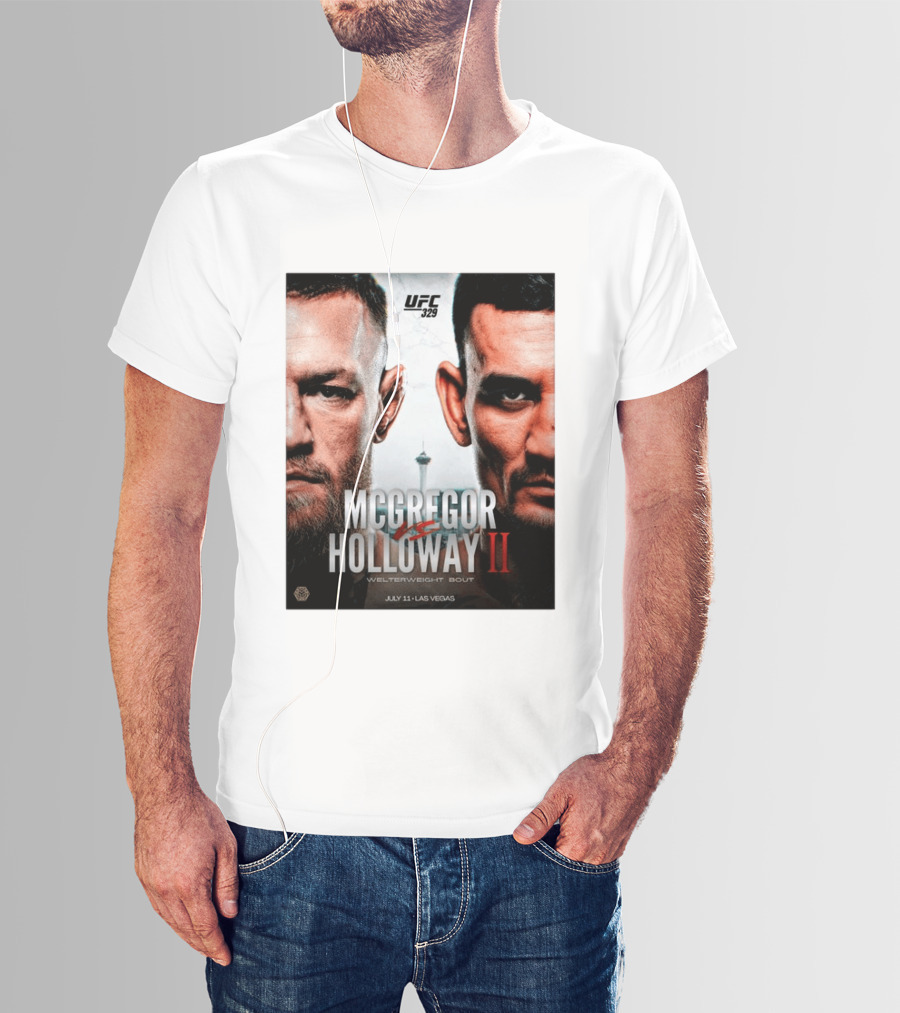 UFC 329 McGregor Vs Holloway II Welterweight Bout July 11 Las Vegas T-Shirt