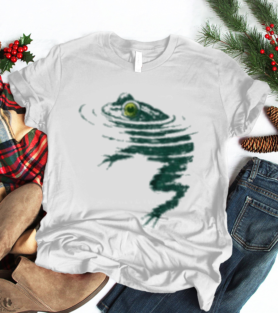 Frog Swimming Ripples In Water T-Shirt