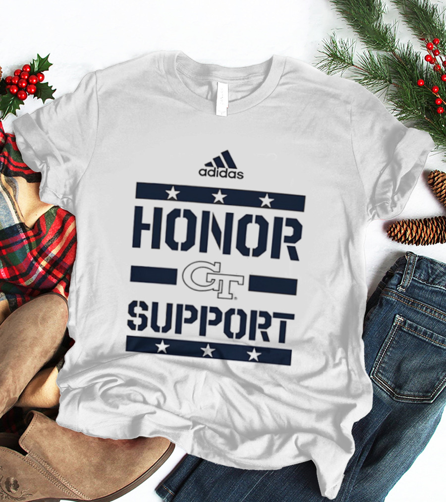 Adidas Georgia Tech GT Honor Support Stars T-Shirt