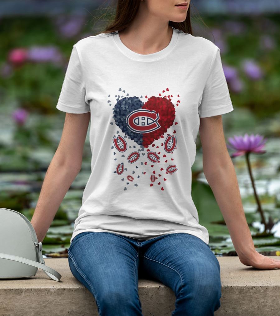 Montreal Canadiens Heart NHL 2026 Team Pride T-Shirt
