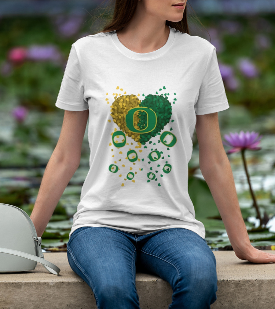 Oregon Ducks Football Heart 2026 T-Shirt
