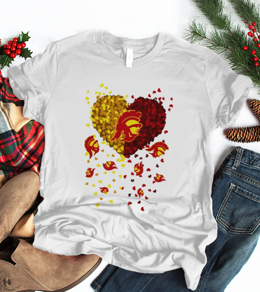 USC Trojans Heart Football 2026 Fan T-Shirt