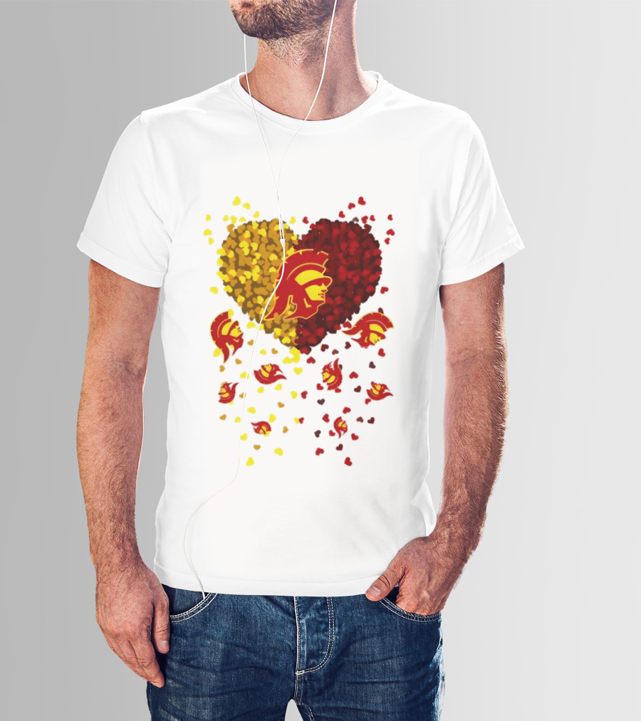 USC Trojans Heart Football 2026 Fan T-Shirt