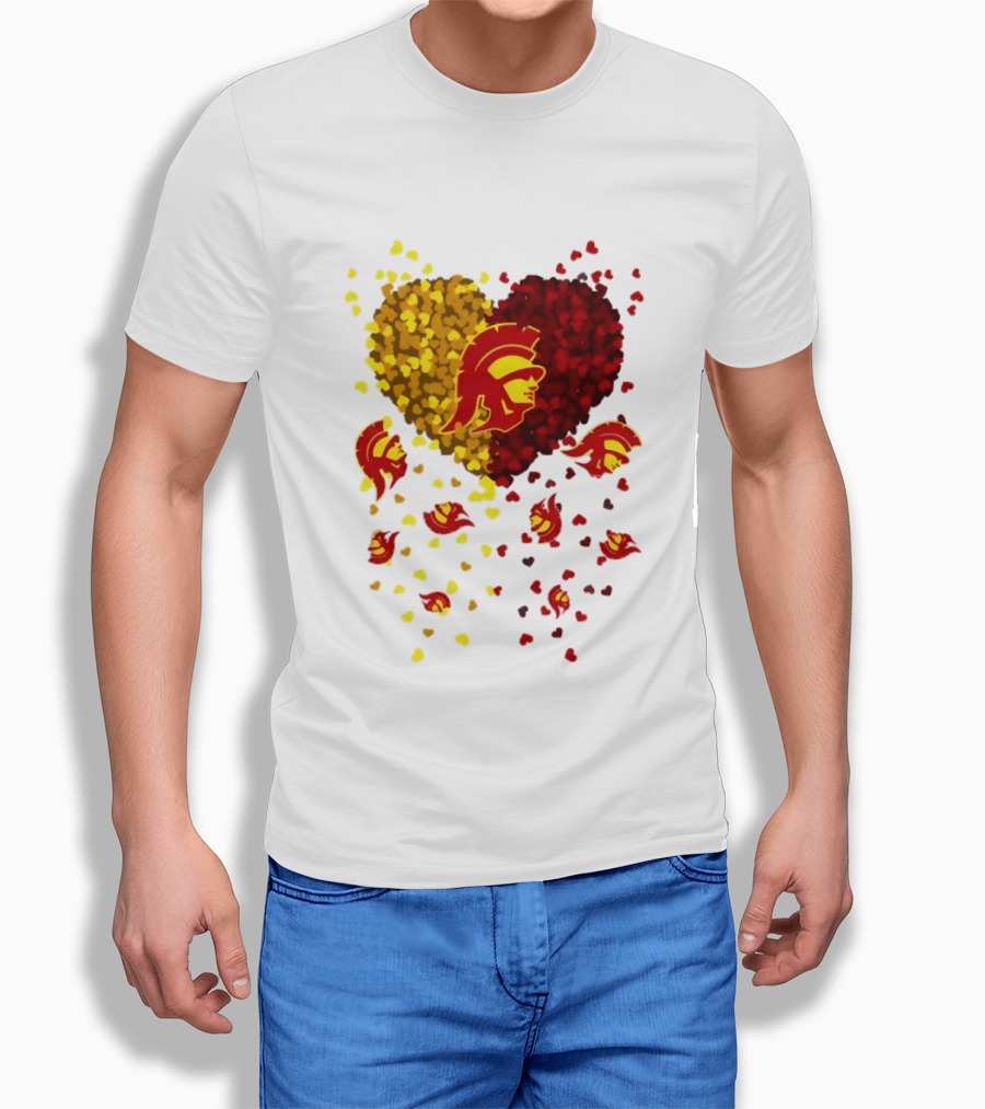 USC Trojans Heart Football 2026 Fan T-Shirt