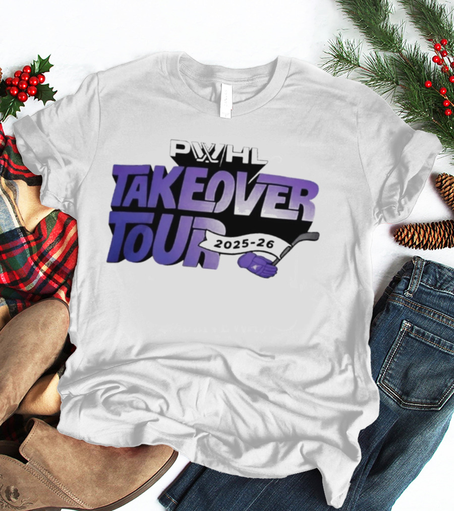 PWHL Takeover Tour 2025 26 Hockey Sideline Royalty T-Shirt