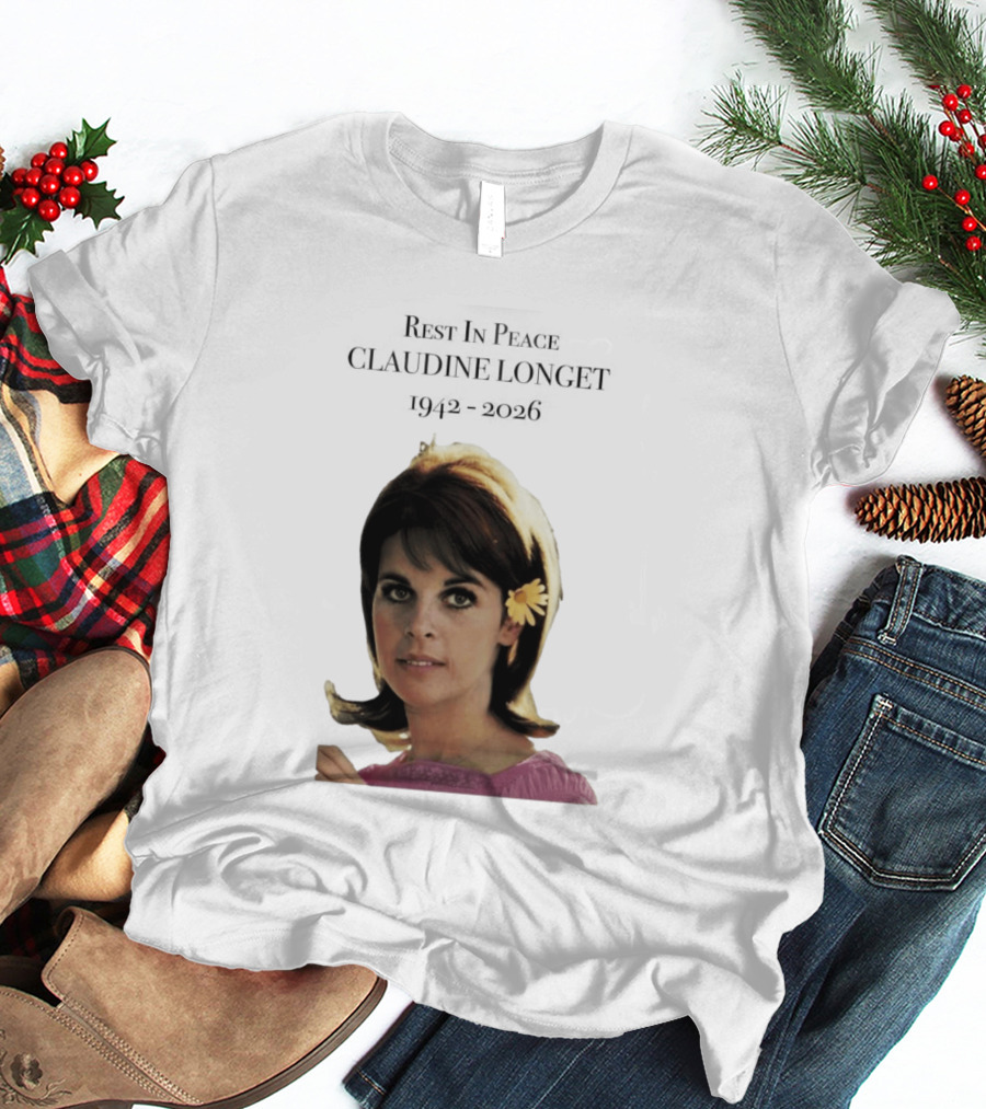 Rest In Peace Claudine Longet 1942 2026 Floral T-Shirt