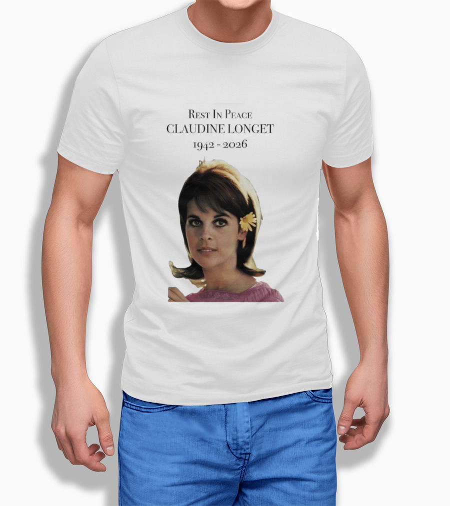 Rest In Peace Claudine Longet 1942 2026 Floral T-Shirt