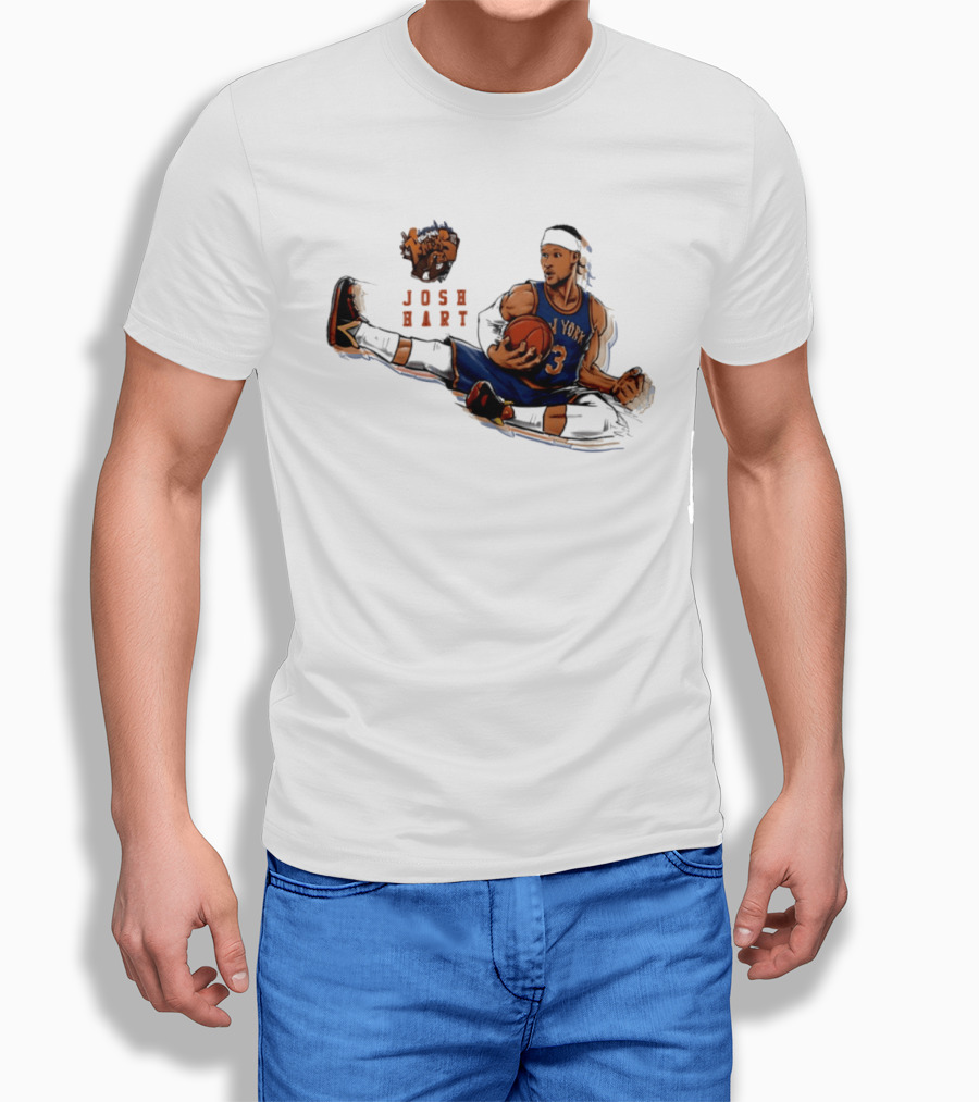 Josh Hart New York Knicks Basketball Star Pose T-Shirt