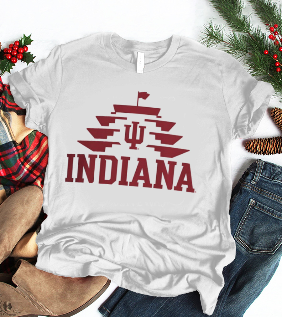 Indiana Hoosiers IMS Pagoda Iconic Symbol Collaboration T-Shirt