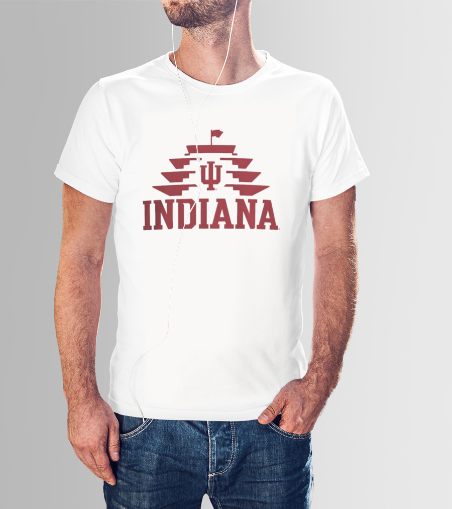 Indiana Hoosiers IMS Pagoda Iconic Symbol Collaboration T-Shirt