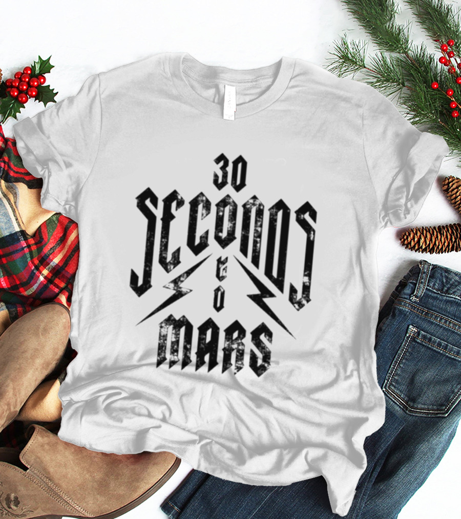 30 Seconds To Mars Lightning Bolt T-Shirt