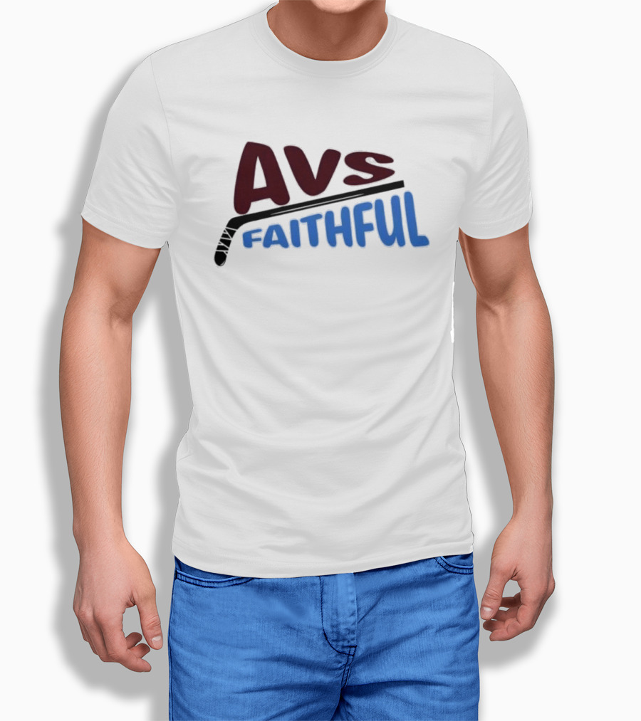 Avs Faithful Colorado Avalanche Hockey Enthusiast Fan Gear T-Shirt