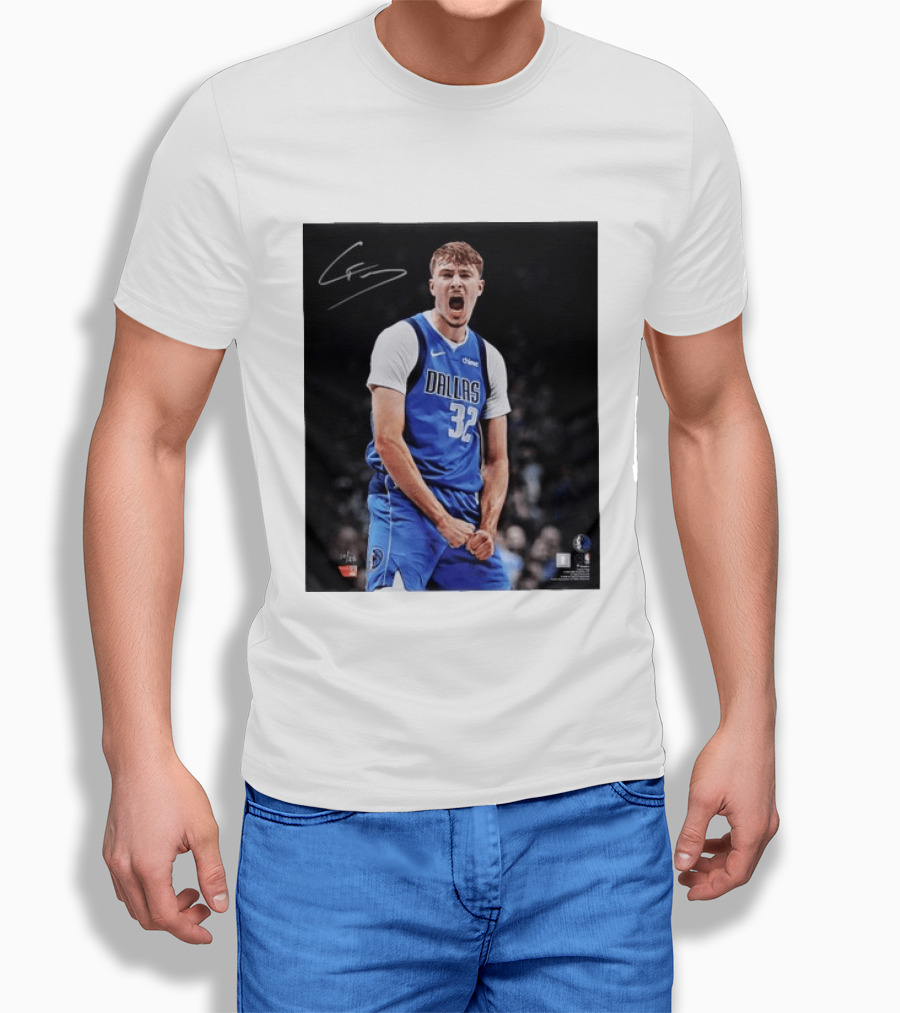 Cooper Flagg Dallas Mavericks Autographed Memorabilia NBA Collectible T-Shirt