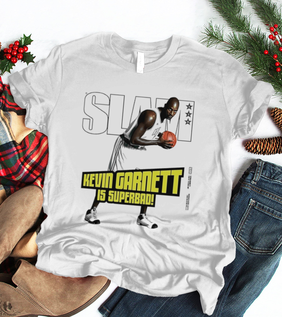 SLAM Magazine Cover Kevin Garnett Boston Celtics Is Superbad T-Shirt