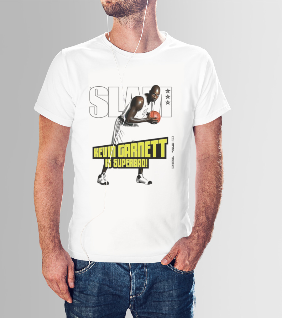 SLAM Magazine Cover Kevin Garnett Boston Celtics Is Superbad T-Shirt