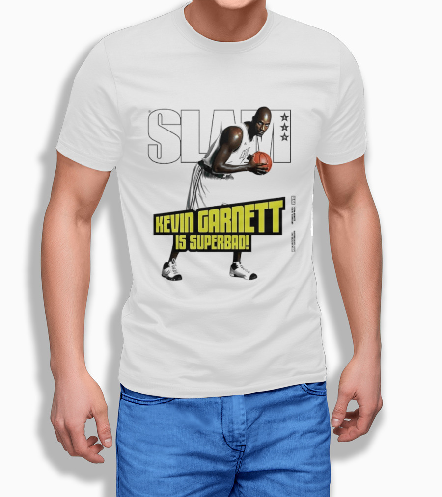 SLAM Magazine Cover Kevin Garnett Boston Celtics Is Superbad T-Shirt