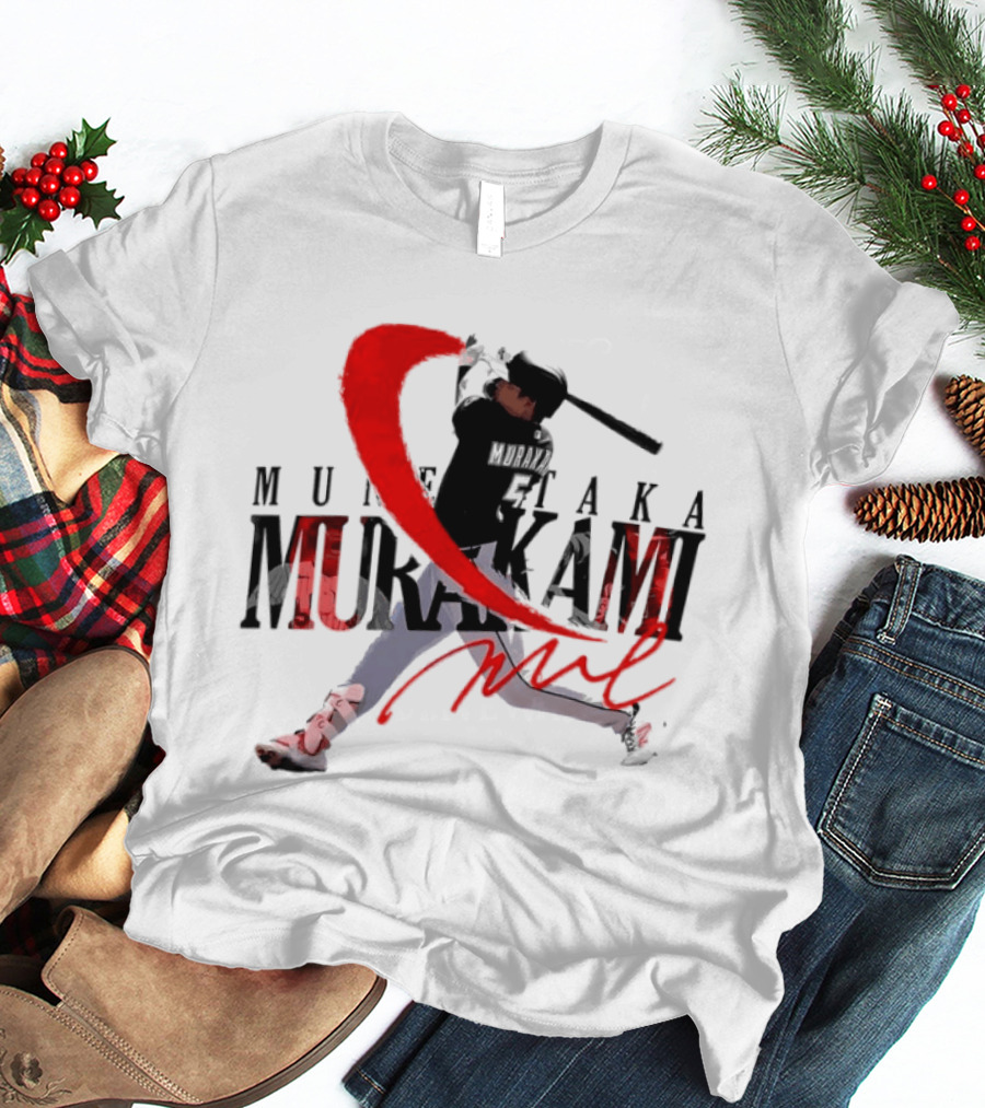 Munetaka Murakami Baseball Player Red Swing T-Shirt