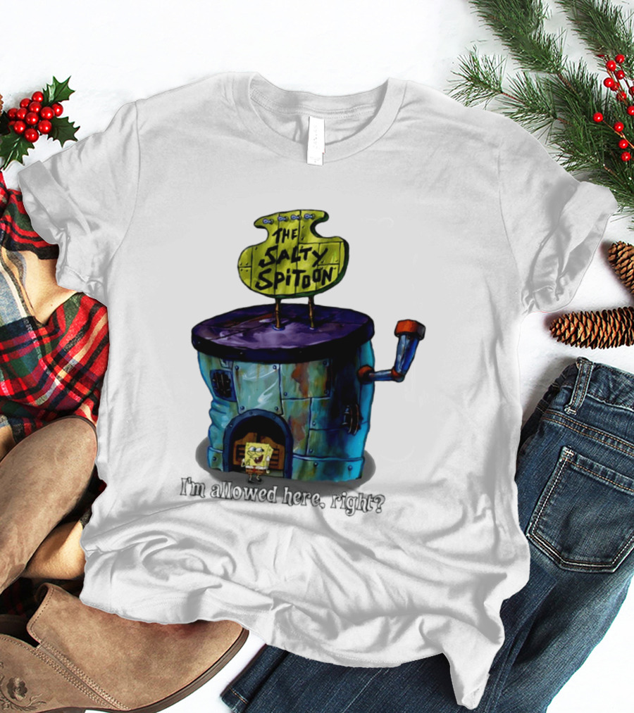 The Salty Spitoon SpongeBob SquarePants Are You Tough Enough Entrance Scene T-Shirt