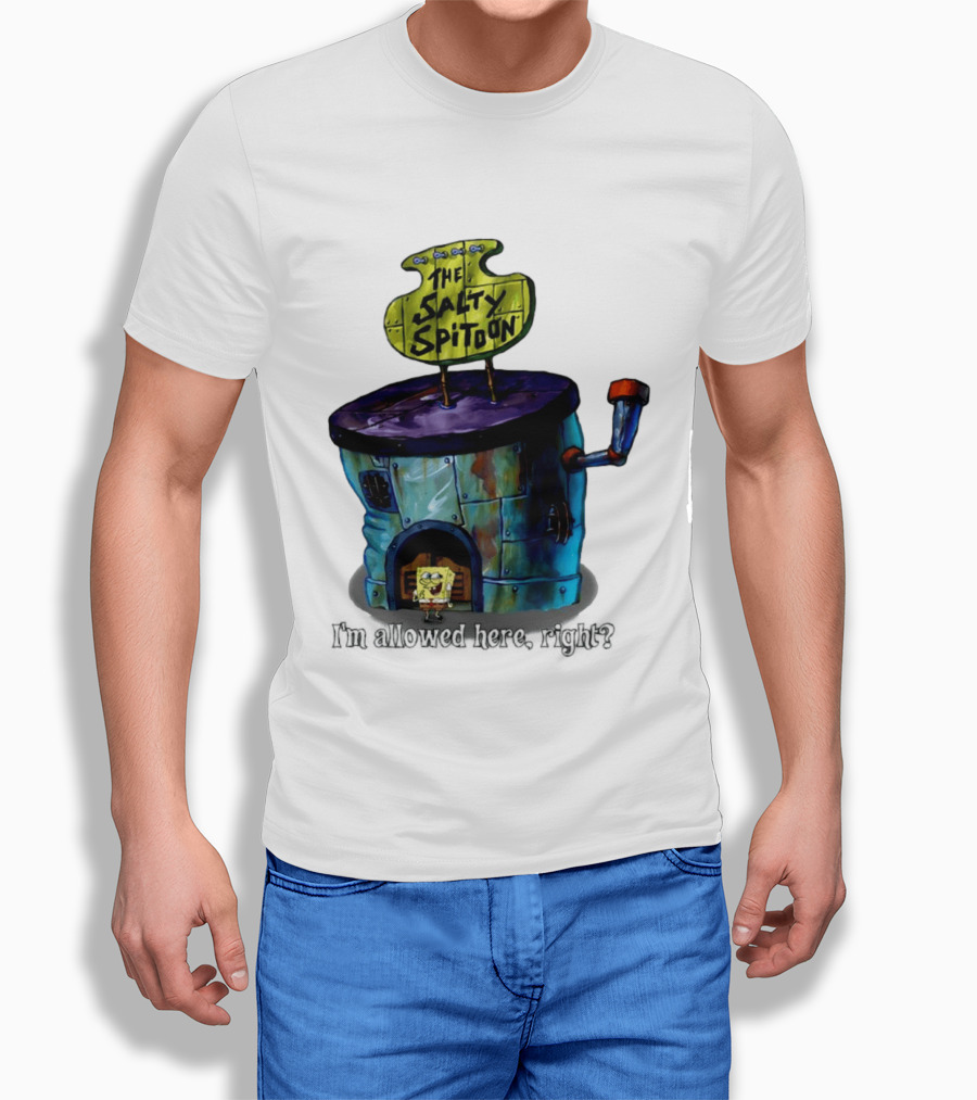 The Salty Spitoon SpongeBob SquarePants Are You Tough Enough Entrance Scene T-Shirt