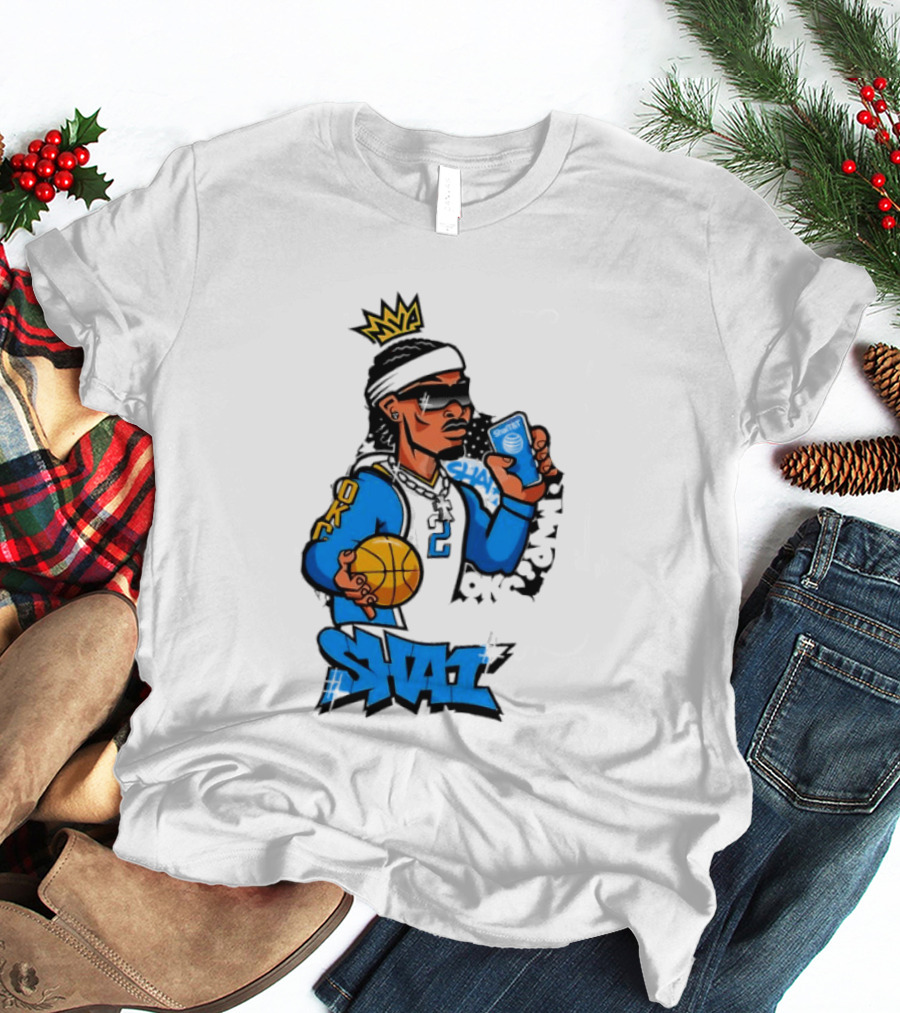 Shai Gilgeous Alexander OKC Crown Basketball Graphic SGA T-Shirt