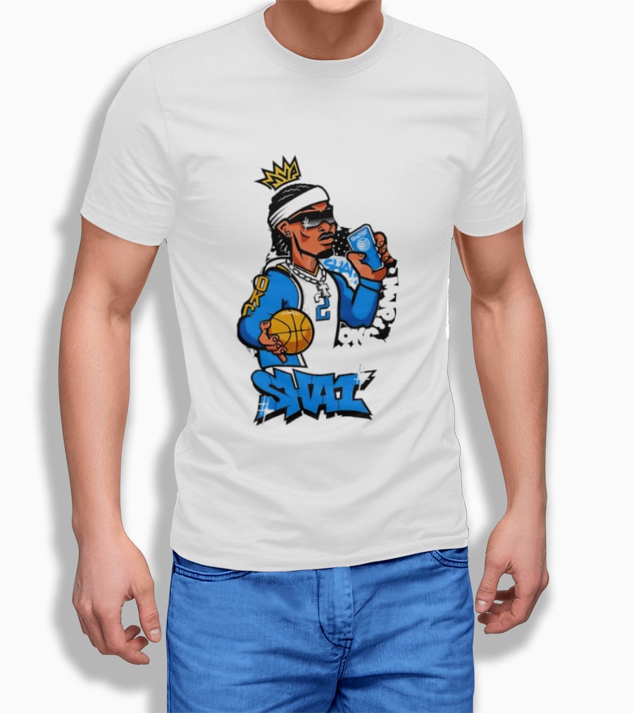 Shai Gilgeous Alexander OKC Crown Basketball Graphic SGA T-Shirt