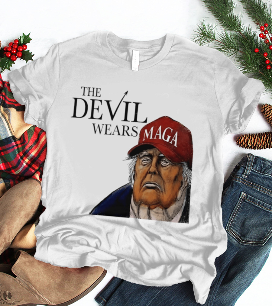 The Devil Wears MAGA Cap Trump T-Shirt