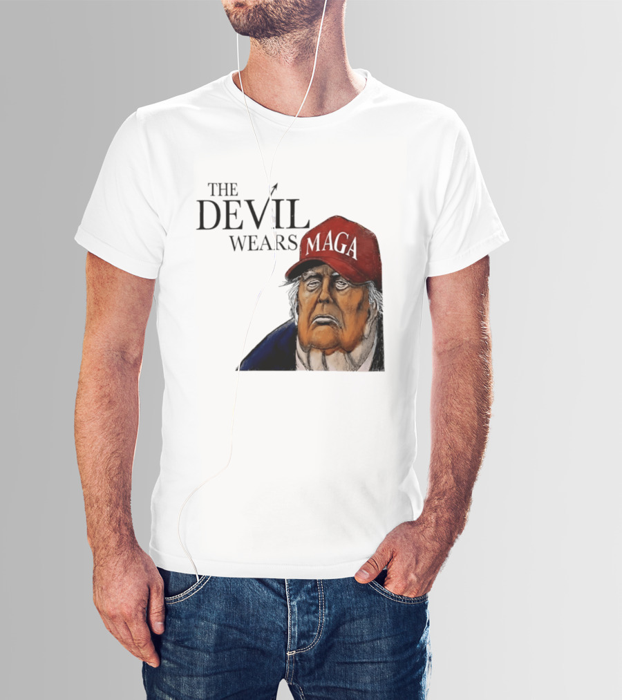 The Devil Wears MAGA Cap Trump T-Shirt