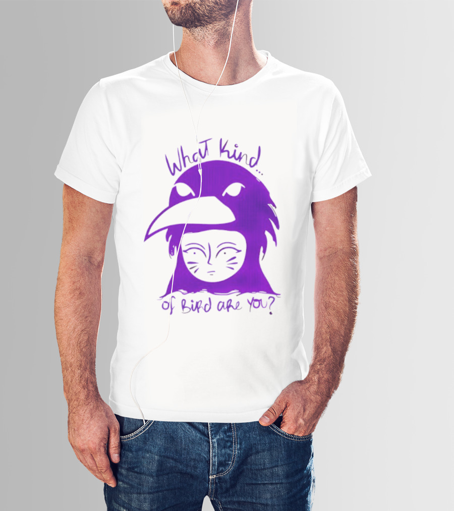Moonrise Kingdom What Kind Of Bird Are You Purple Drawing T-Shirt