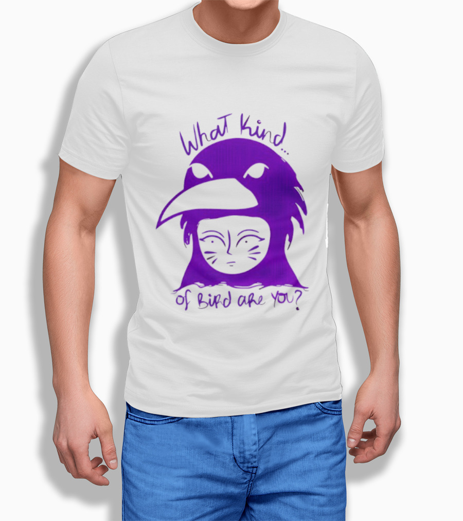 Moonrise Kingdom What Kind Of Bird Are You Purple Drawing T-Shirt