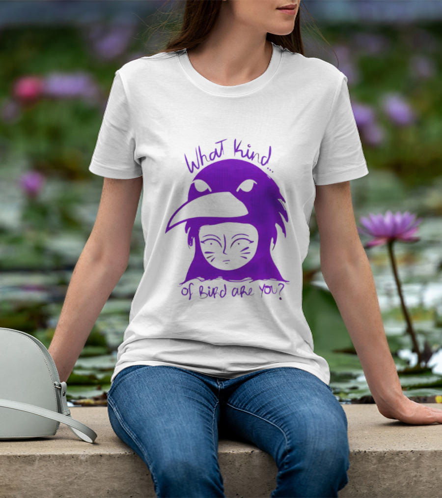 Moonrise Kingdom What Kind Of Bird Are You Purple Drawing T-Shirt