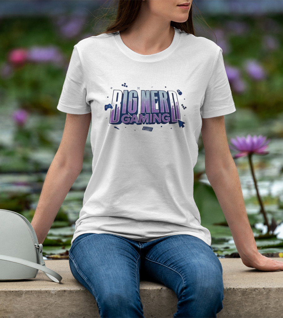 Big Nerd Gaming Console Controller Geek Fanatics T-Shirt