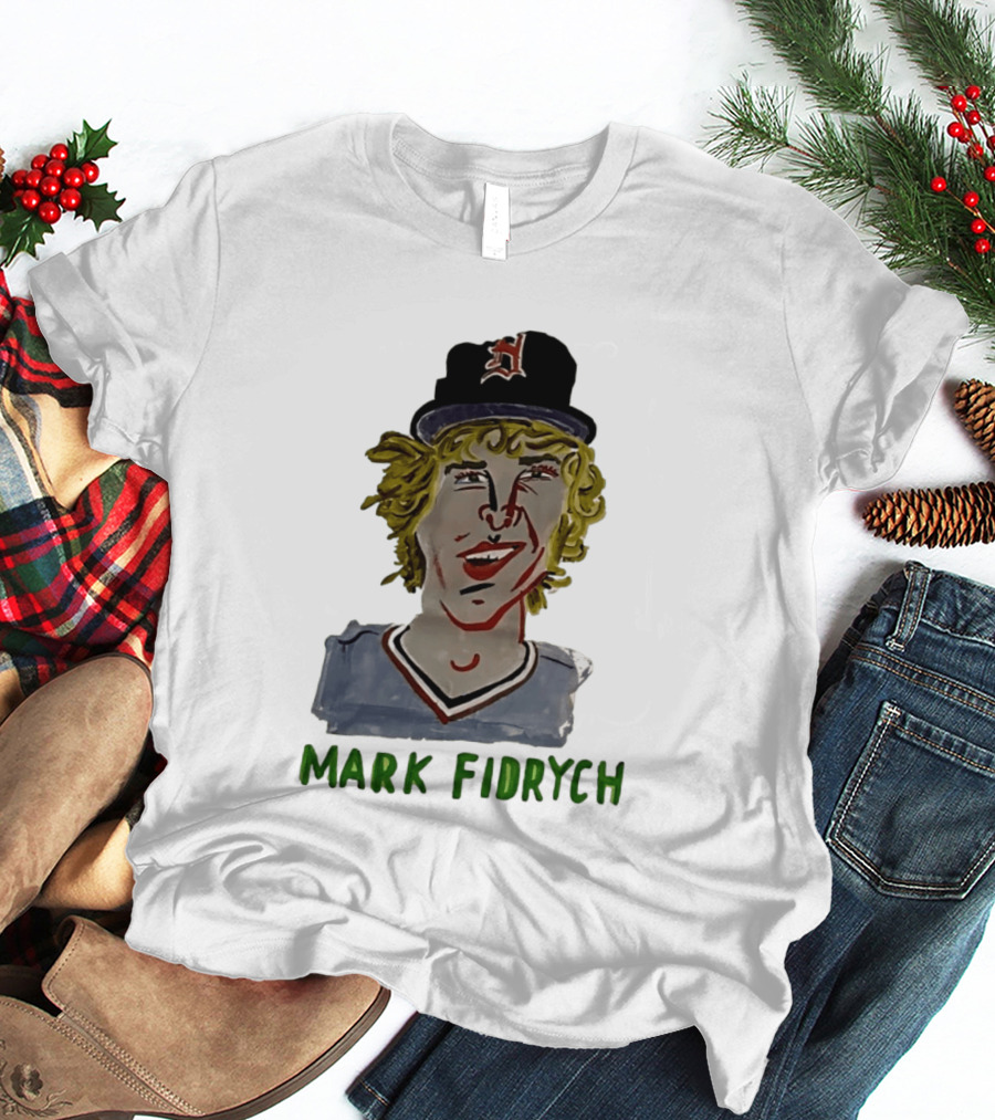 Mark Fidrych Detroit Tigers Vintage Baseball Legend T-Shirt