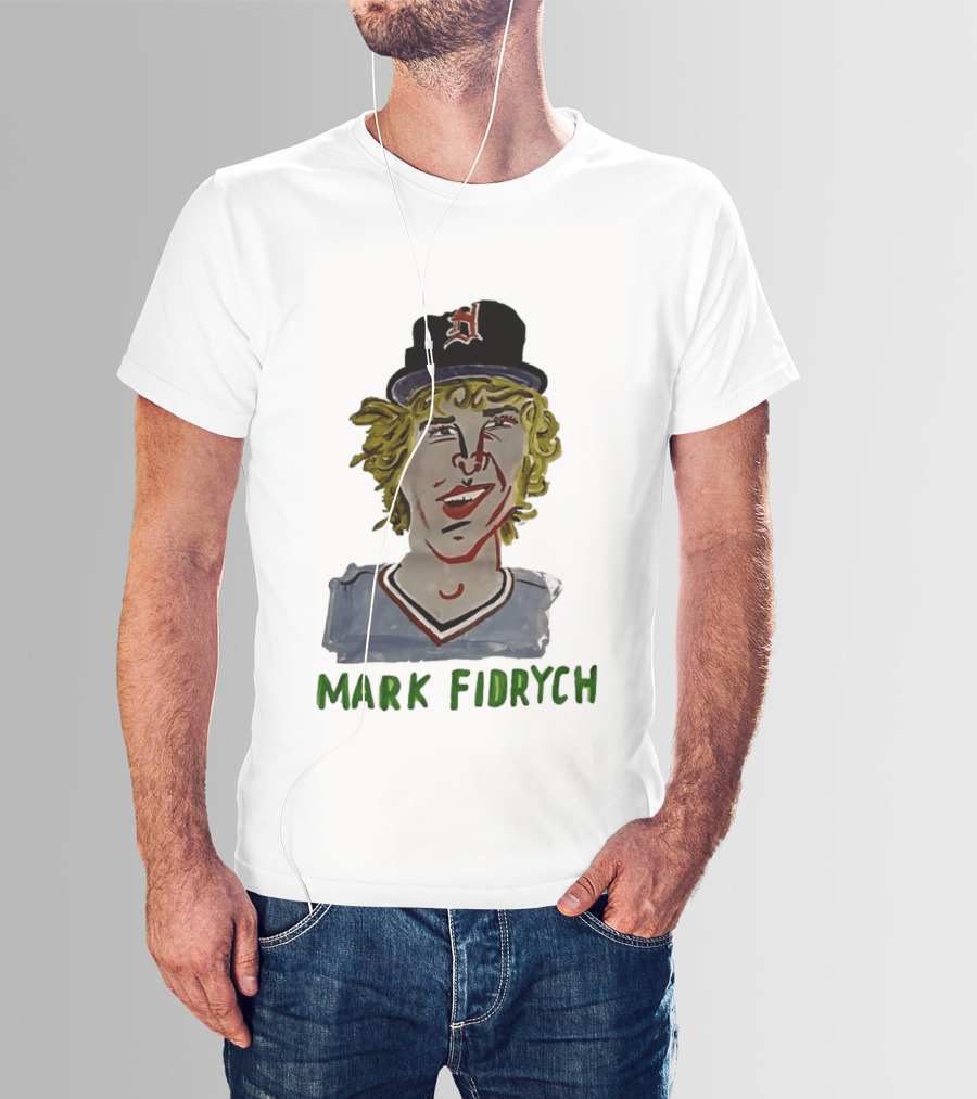 Mark Fidrych Detroit Tigers Vintage Baseball Legend T-Shirt