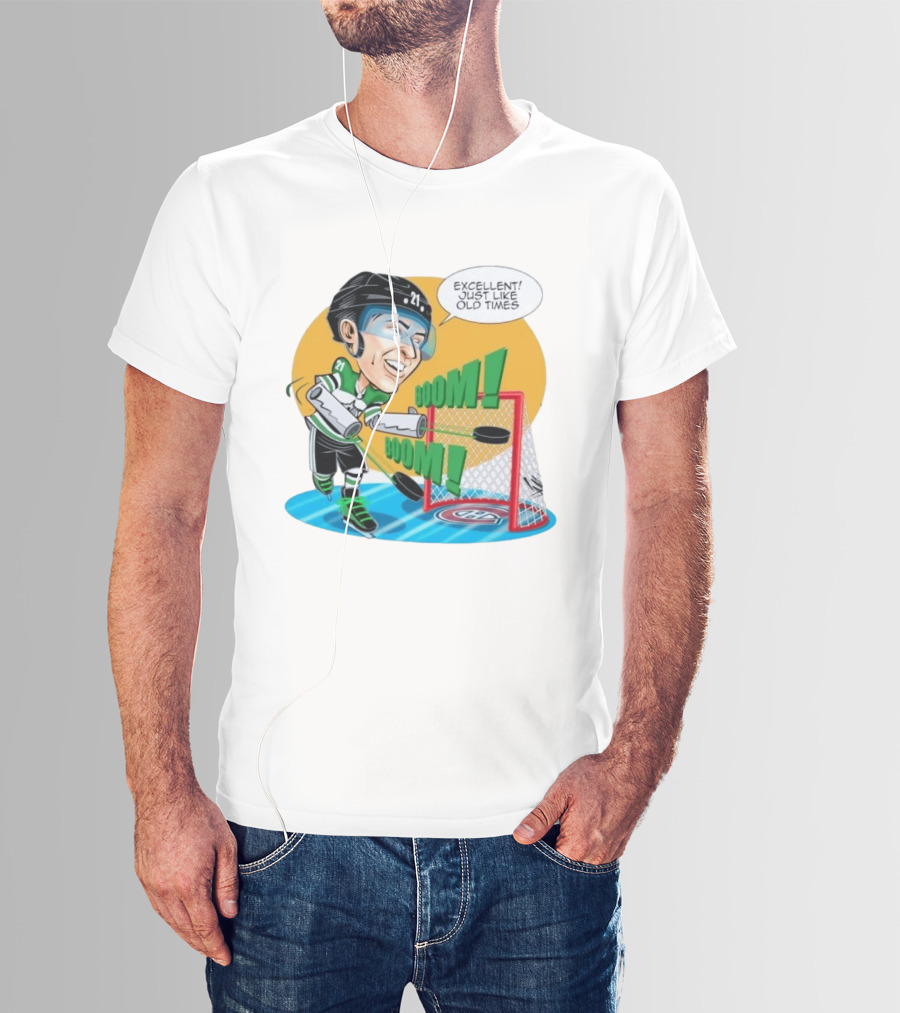 Jason Robertson Boom Excellent Just Like Old Times Hockey Goal T-Shirt